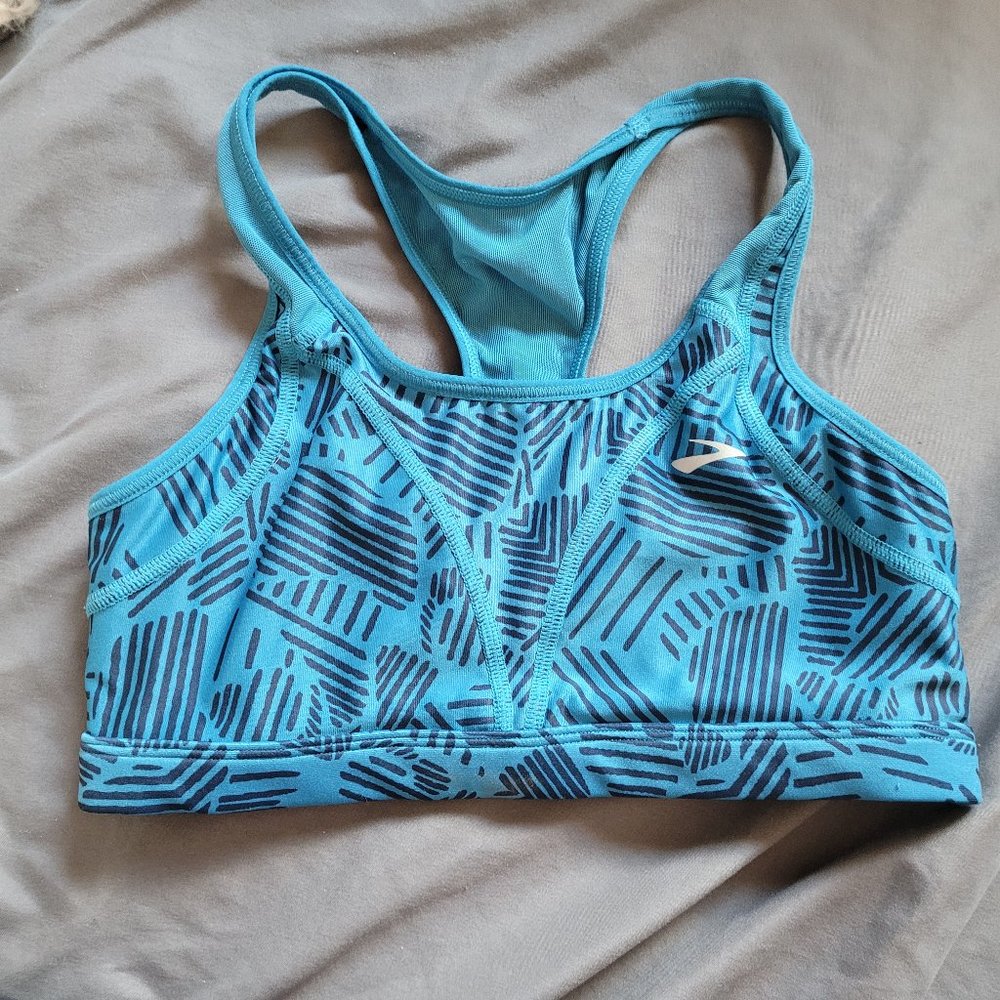 Brooks Blue Sports Bra S